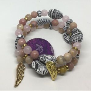 Shades of pink bracelet